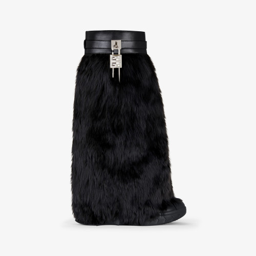 NIGO Givenchy Women's Winter Thick Sole Cowhide Shark Lock Locomotive Boots Shoes #nigo97571