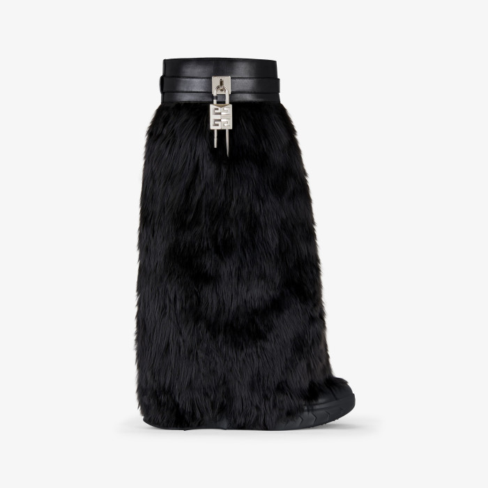 NIGO Givenchy Women's Winter Thick Sole Cowhide Shark Lock Locomotive Boots Shoes #nigo97571