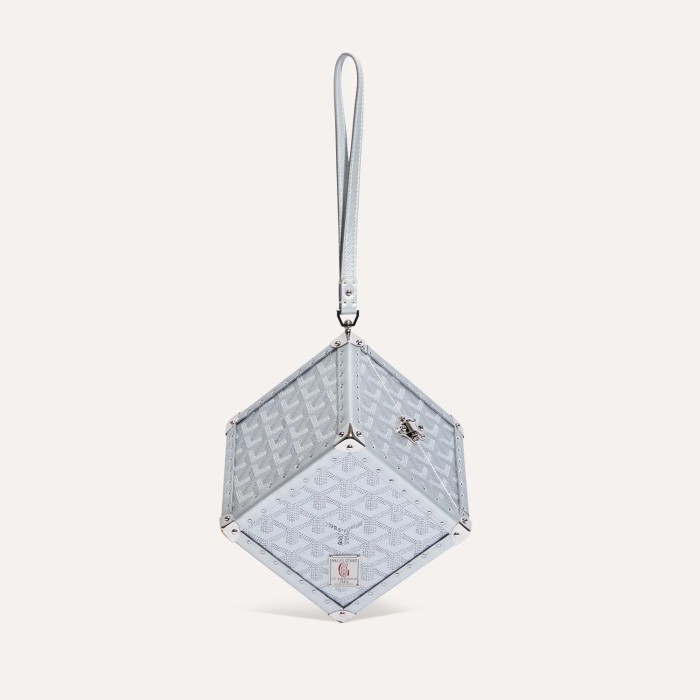 NIGO GOYARD Dé Trunk Bag Leather Cube Shaped Tote Bags #nigo97582