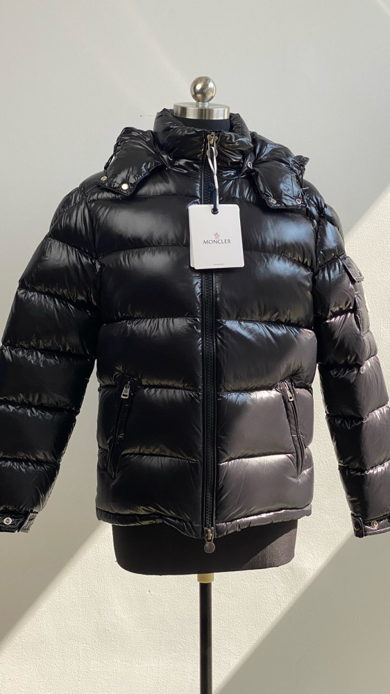 NIGO Moncler Maya Men's Winter Black Zip Short Hooded Puffer Down Jacket #nigo97625