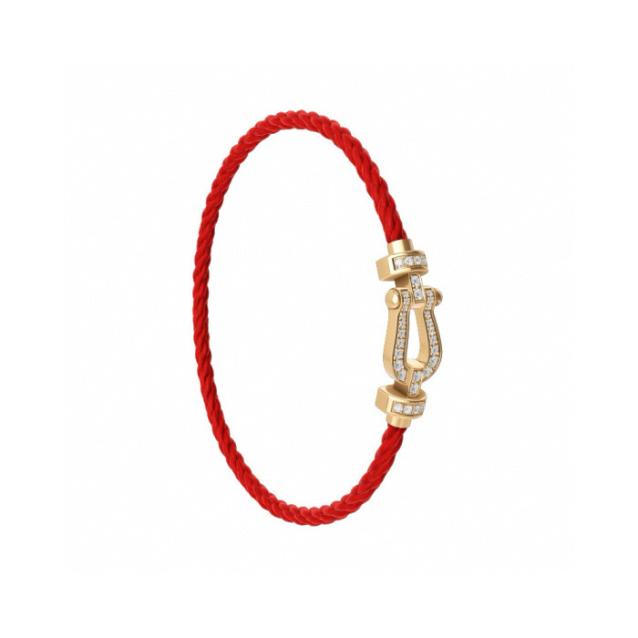 NIGO Fred Force 10 Horseshoe Clasp Rose Gold Rhinestone Bracelet Jewellery #nigo97628