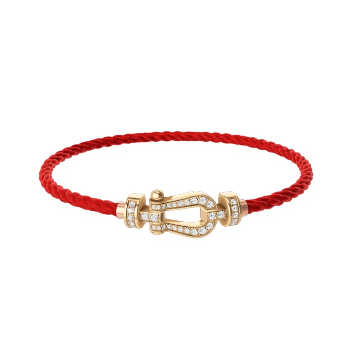 NIGO Fred Force 10 Horseshoe Clasp Rose Gold Rhinestone Bracelet Jewellery #nigo97628