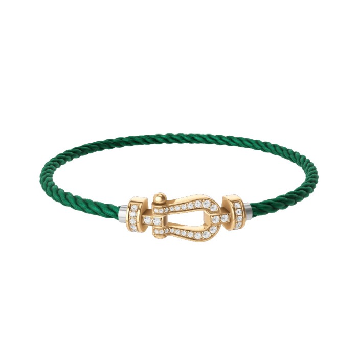 NIGO Fred Force 10 Horseshoe Clasp Rose Gold Rhinestone Bracelet Jewellery #nigo97628