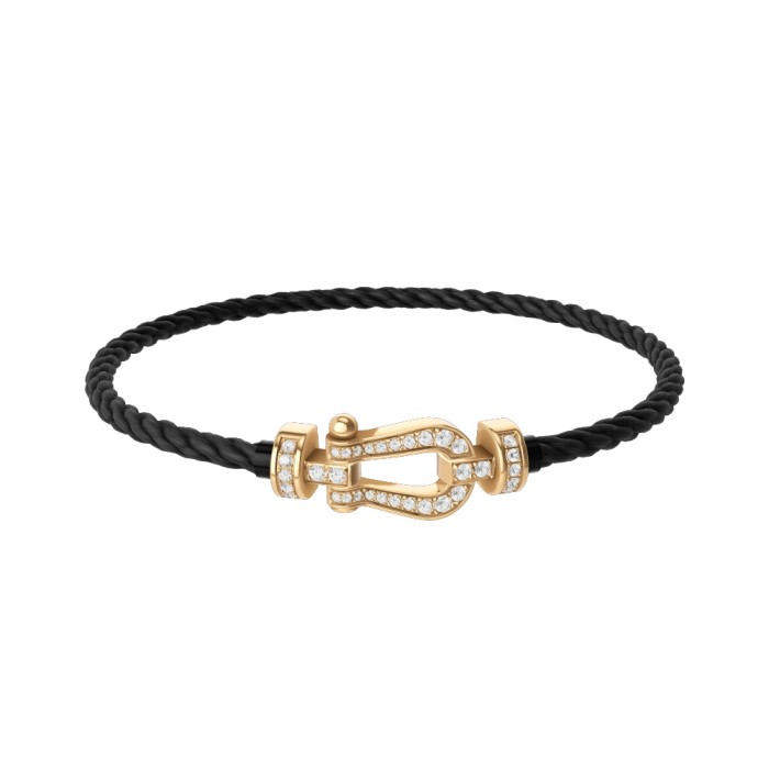 NIGO Fred Force 10 Horseshoe Clasp Rose Gold Rhinestone Bracelet Jewellery #nigo97628