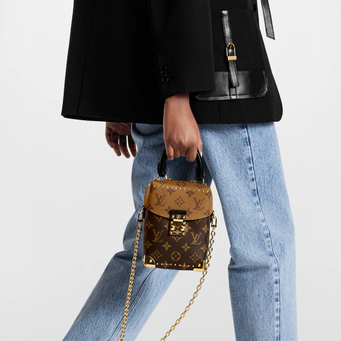 NIGO Louis Vuitton Camera Box Women's Square Leather Chain Shoulder Handbag Bag Bags  #nigo97659