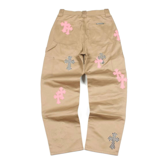 NIGO Chrome Hearts Men's Spring and Autumn Chess Check Single Breasted Lapel Cotton Jacket Pants Set Suit #nigo97685