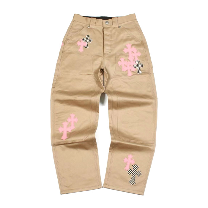 NIGO Chrome Hearts Men's Spring and Autumn Chess Check Single Breasted Lapel Cotton Jacket Pants Set Suit #nigo97685
