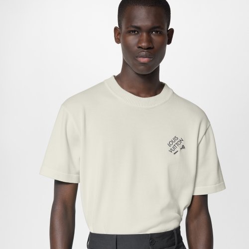 NIGO Louis Vuitton Men's Summer Embroidered Logo Round Neck Cotton Short Sleeve T-Shirt #nigo97695