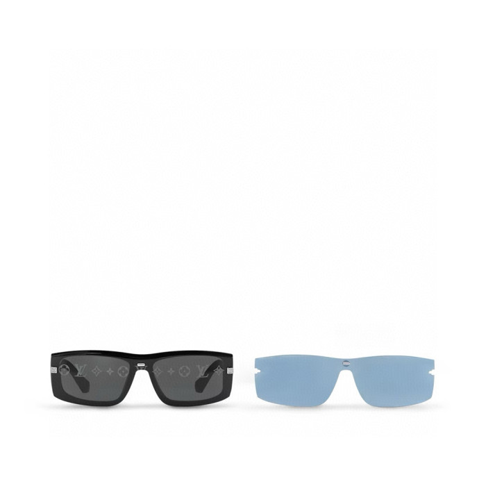 NIGO Louis Vuitton LV Speed Mask Men's Logo Decorative Temples Irregularly Shaped Sunglasses Glasses #nigo97726
