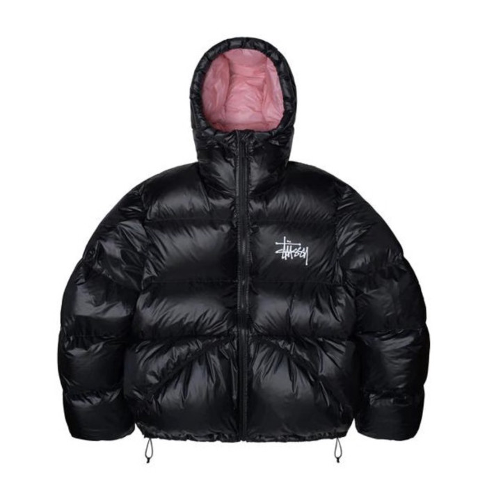 NIGO Stussy Micro Ripstop Down Parka Long Sleeve Zipper Hooded Puffer Down Jacket #nigo97738