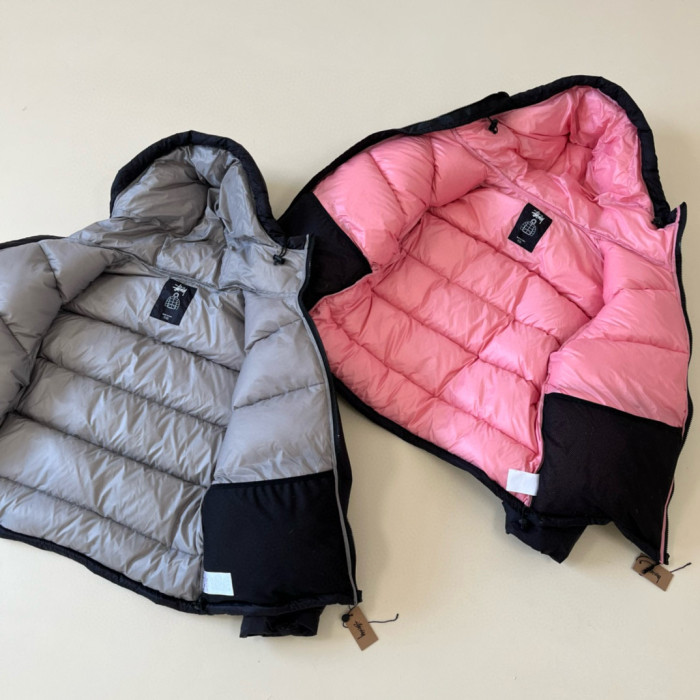NIGO Stussy Micro Ripstop Down Parka Long Sleeve Zipper Hooded Puffer Down Jacket #nigo97738