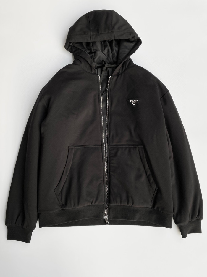 NIGO Prada Men's Winter Cotton Zip Drawstring Hooded Jacket Stretch Sweatpants Pants Suit Set #nigo97743