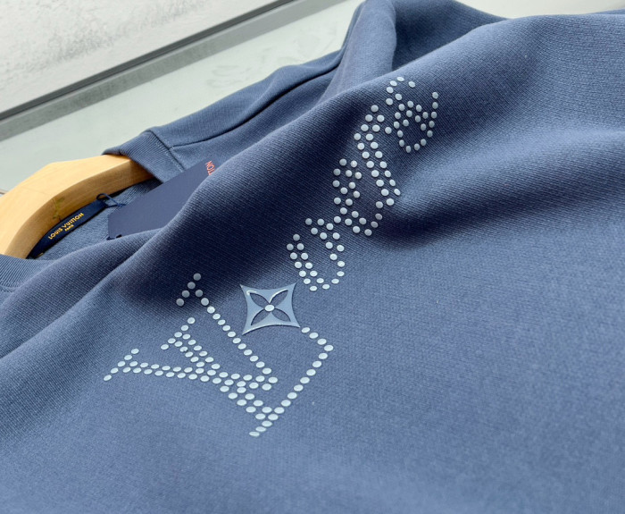 NIGO Louis Vuitton Men's Autumn Winter Blue Round Neck Cotton Long Sleeve Sweatshirt Pullover #nigo97746