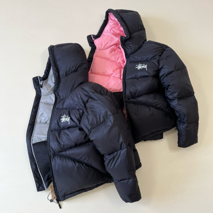 NIGO Stussy Micro Ripstop Down Parka Long Sleeve Zipper Hooded Puffer Down Jacket #nigo97738