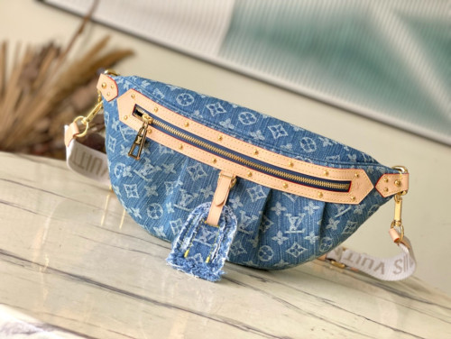 NIGO Louis Vuitton Women's Full Printed Monogrammed Cowboy Zip Shoulder Bag Waist Bags #nigo97761