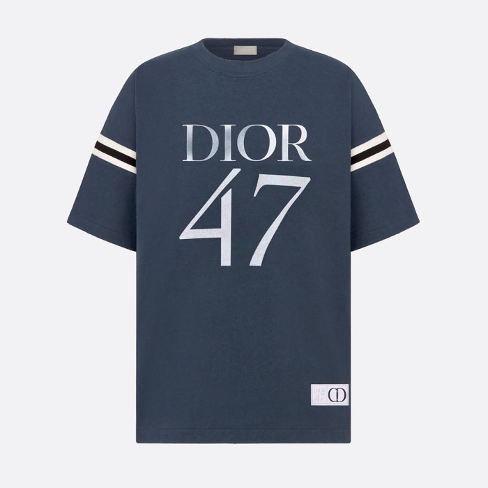 NIGO Dior Men's Summer Solid Color Letter Print Round Neck Loose Cotton Short Sleeve T-Shirt #nigo97768