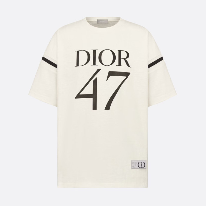 NIGO Dior Men's Summer Solid Color Letter Print Round Neck Loose Cotton Short Sleeve T-Shirt #nigo97768