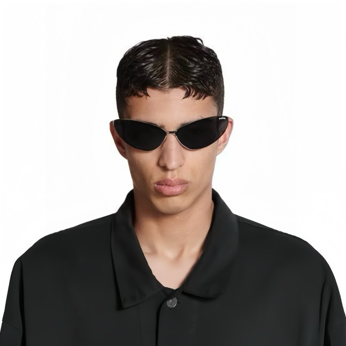 NIGO Balenciaga Men's Razor Cat Lens Logo Print Cat Eye Sunglasses Eyeglasses Glasses #nigo97776