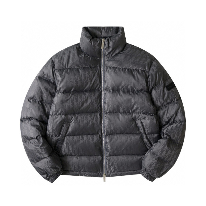 Dior Oblique Long Sleeve Zip Puffer Down Jacket #nigo96496