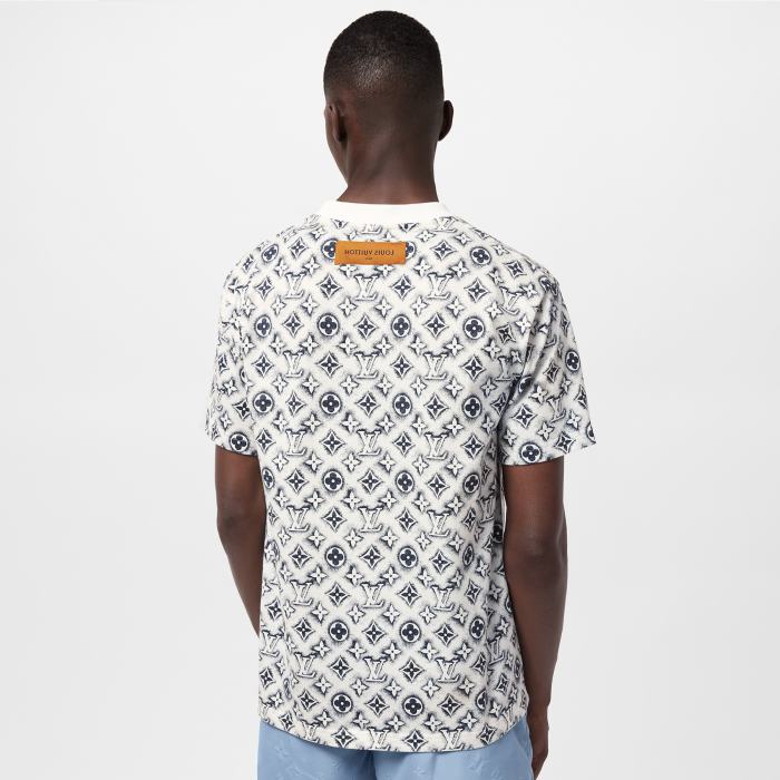 NIGO Louis Vuitton Men's Summer Logo Full Print Casual Crew Neck Cotton Short Sleeve T-Shirt #nigo227807