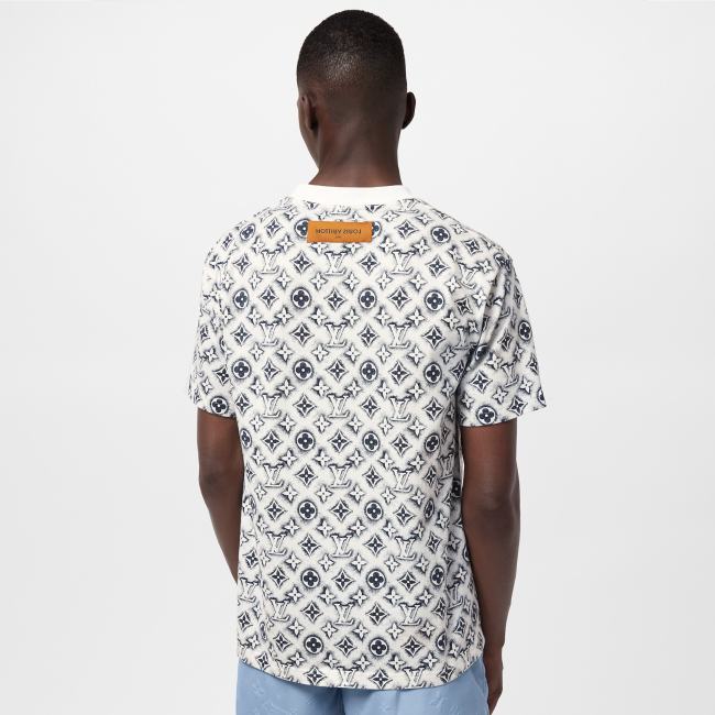 NIGO Louis Vuitton Men's Summer Logo Full Print Casual Crew Neck Cotton Short Sleeve T-Shirt #nigo227807