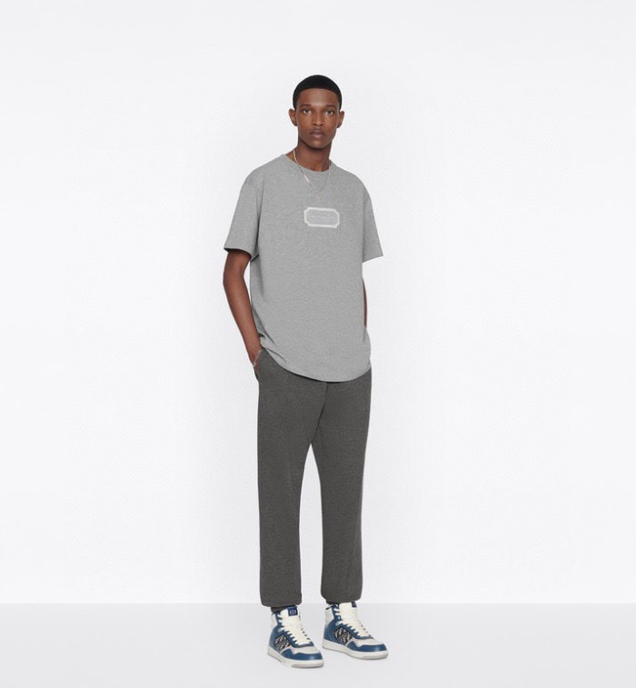 NIGO Dior Men's Summer Embroidered Logo Solid Colour Round Neck Cotton Short Sleeve T-Shirt #nigo97793