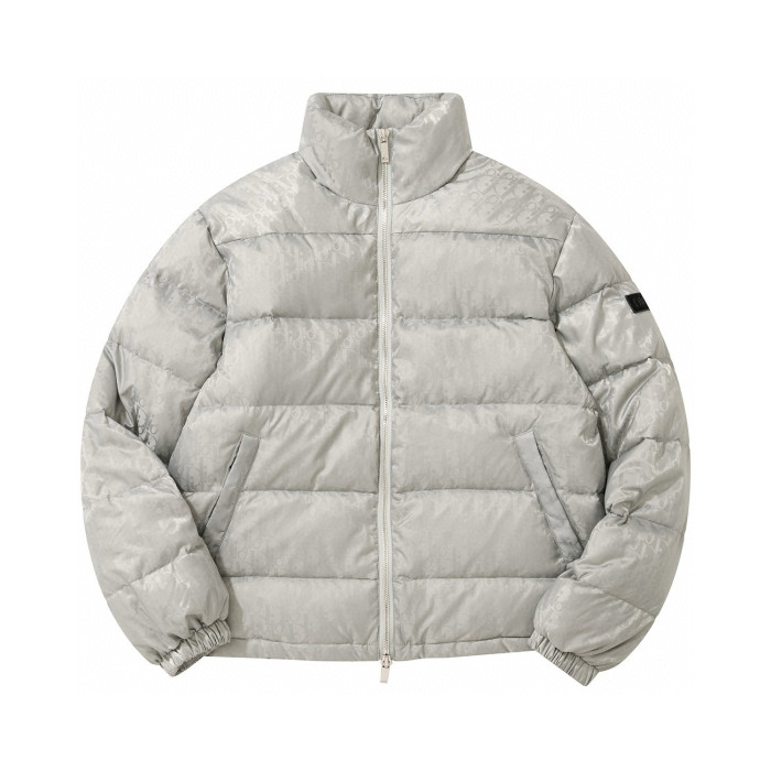 Dior Oblique Long Sleeve Zip Puffer Down Jacket #nigo96496