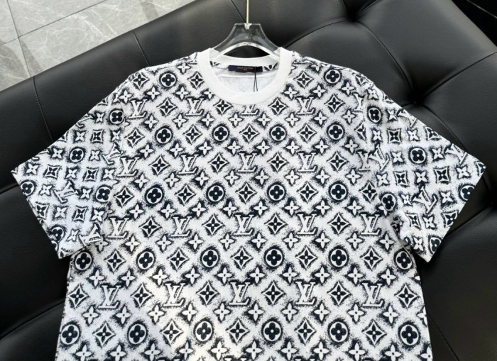 NIGO Louis Vuitton Men's Summer Logo Full Print Casual Crew Neck Cotton Short Sleeve T-Shirt #nigo227807
