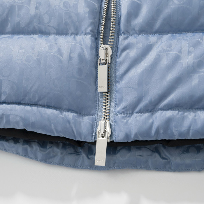 Dior Oblique Long Sleeve Zip Puffer Down Jacket #nigo96496