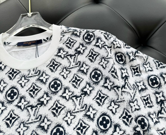 NIGO Louis Vuitton Men's Summer Logo Full Print Casual Crew Neck Cotton Short Sleeve T-Shirt #nigo227807