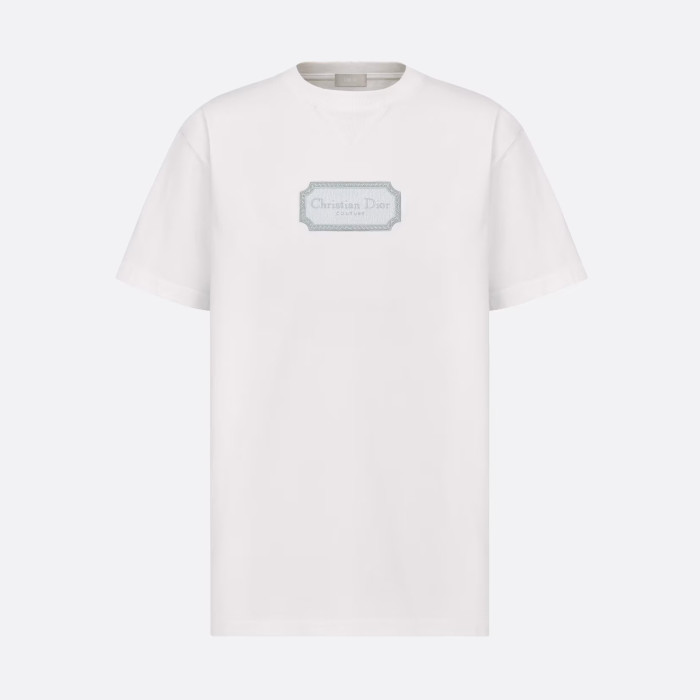 NIGO Dior Men's Summer Embroidered Logo Solid Colour Round Neck Cotton Short Sleeve T-Shirt #nigo97793