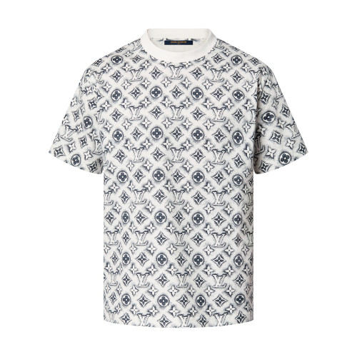 NIGO Louis Vuitton Men's Summer Logo Full Print Casual Crew Neck Cotton Short Sleeve T-Shirt #nigo227807