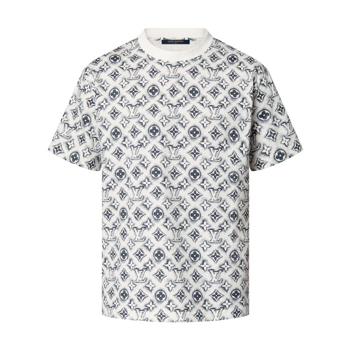 NIGO Louis Vuitton Men's Summer Logo Full Print Casual Crew Neck Cotton Short Sleeve T-Shirt #nigo227807