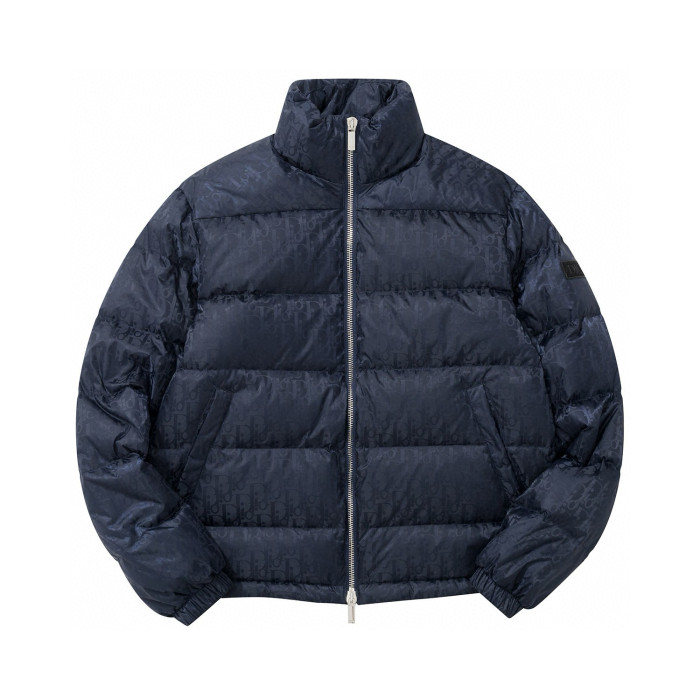 Dior Oblique Long Sleeve Zip Puffer Down Jacket #nigo96496