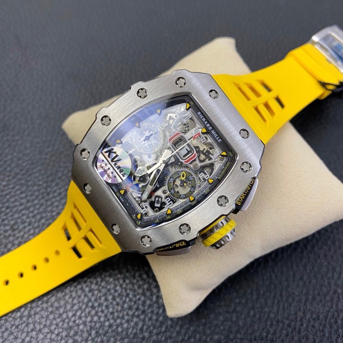 NIGO Richard Mille Men's Silicone Strap Skeleton Automatic Mechanical Watch #nigo97797