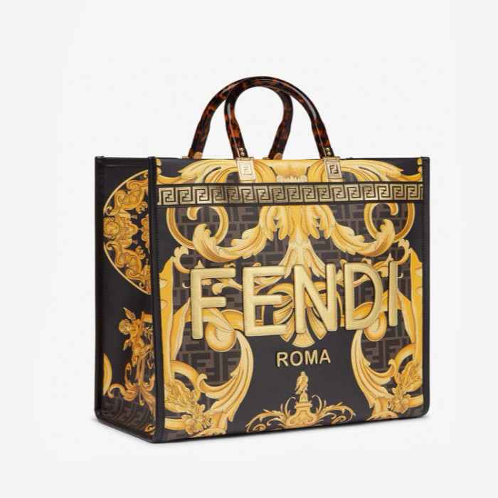 NIGO Fendi x Versace Fendace Women's Sunshine Tote Bag Shoulder Crossbody Handbag Bgas #nigo97821