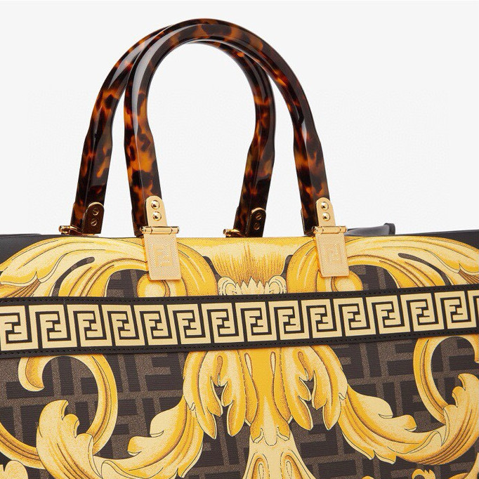 NIGO Fendi x Versace Fendace Women's Sunshine Tote Bag Shoulder Crossbody Handbag Bgas #nigo97821