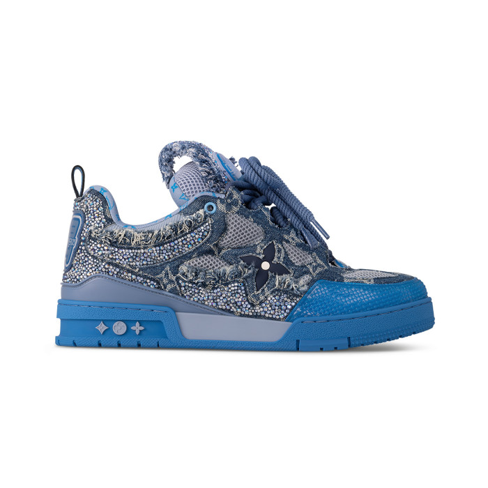NIGO Louis Vuitton Women's Rhinestones Low Top Lace Up Sports Board Sneakers Shoes #nigo97814