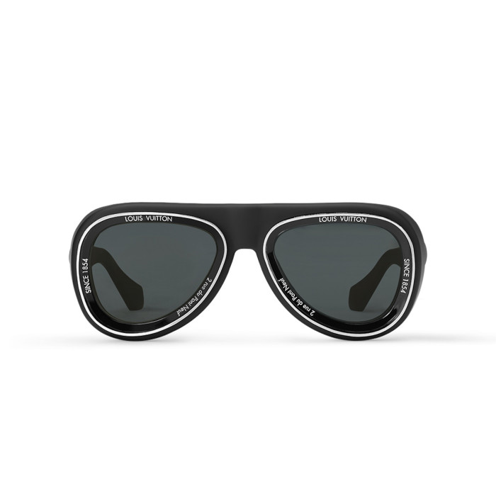 NIGO Louis Vuitton Men's Solid Colour Mirror Legs Letter Logo Metal Nylon Irregular Shape Sunglasses Eyeglasses Glasses #nigo97829