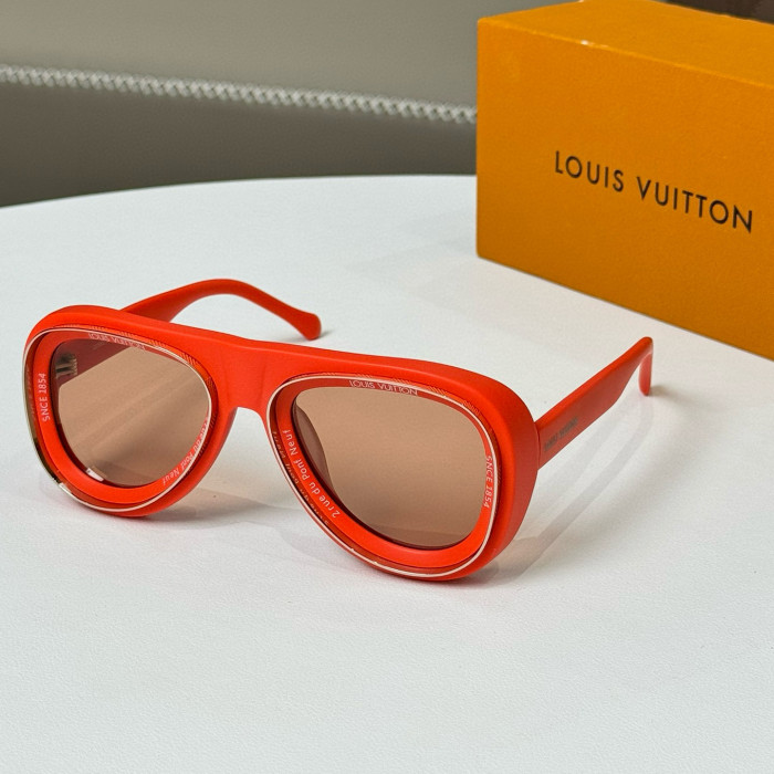 NIGO Louis Vuitton Men's Solid Colour Mirror Legs Letter Logo Metal Nylon Irregular Shape Sunglasses Eyeglasses Glasses #nigo97829