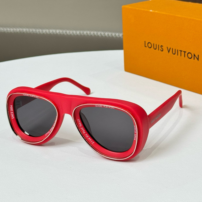 NIGO Louis Vuitton Men's Solid Colour Mirror Legs Letter Logo Metal Nylon Irregular Shape Sunglasses Eyeglasses Glasses #nigo97829