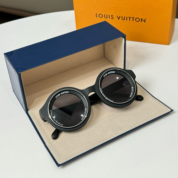 NIGO Louis Vuitton Men's Solid Color Round Sunglasses Eyewear Glasses #nigo189514
