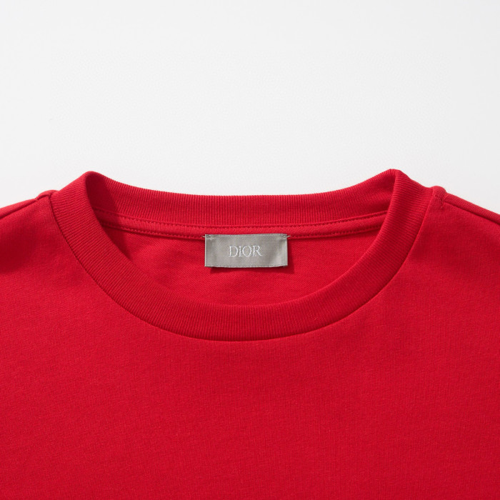 NIGO Dior Men's Summer Chest Embroidery Logo Cotton Round Neck Short Sleeve T-Shirt #nigo97849