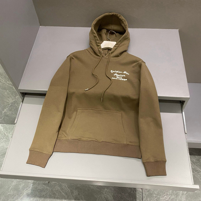 NIGO Dior Men's Autumn and Winter Solid Colour Embroidered Logo Pullover Thickened Hooded Sweatshirt #nigo97852