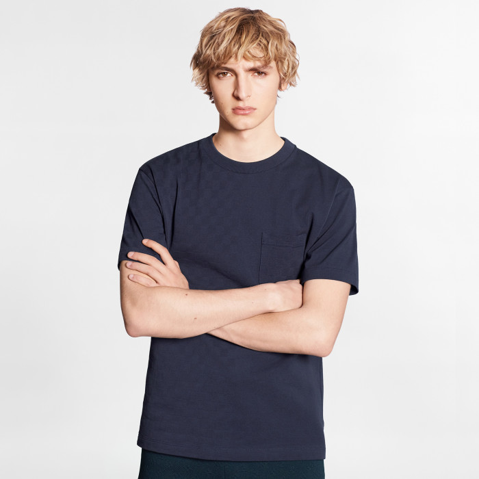 NIGO Louis Vuitton Men's Summer Solid Colour Round Neck Chest Strap Cotton Short Sleeve T-Shirt #nigo97859
