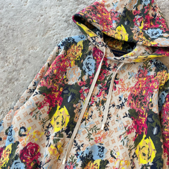 NIGO Louis Vuitton Men's Spring Autumn Monogrammed Floral Pattern Jacquard Hooded Sweatshirt Pullover #nigo97861