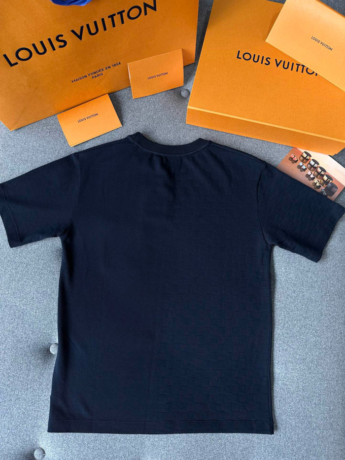 NIGO Louis Vuitton Men's Summer Solid Colour Round Neck Chest Strap Cotton Short Sleeve T-Shirt #nigo97859