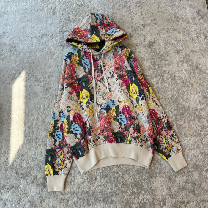 NIGO Louis Vuitton Men's Spring Autumn Monogrammed Floral Pattern Jacquard Hooded Sweatshirt Pullover #nigo97861