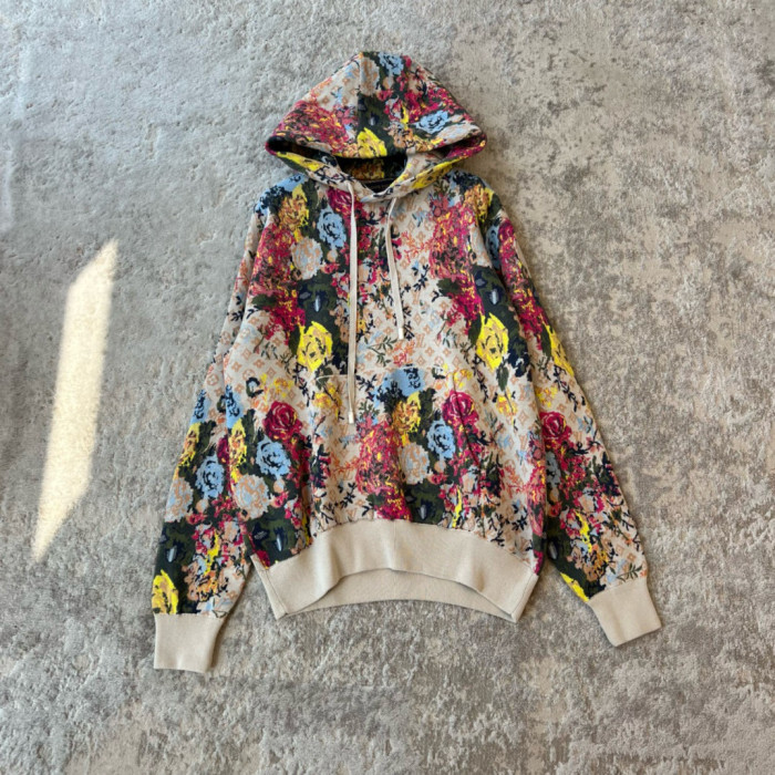 NIGO Louis Vuitton Men's Spring Autumn Monogrammed Floral Pattern Jacquard Hooded Sweatshirt Pullover #nigo97861