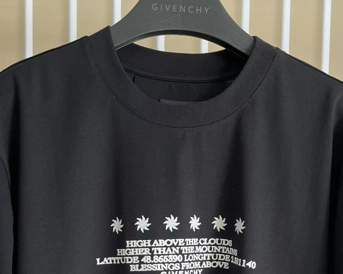 NIGO Givenchy Men's Summer Black Graffiti Logo Round Neck Cotton Short Sleeve T-Shirt #nigo97882